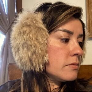 Cozy Vintage Genuine Coyote Fur Earmuffs